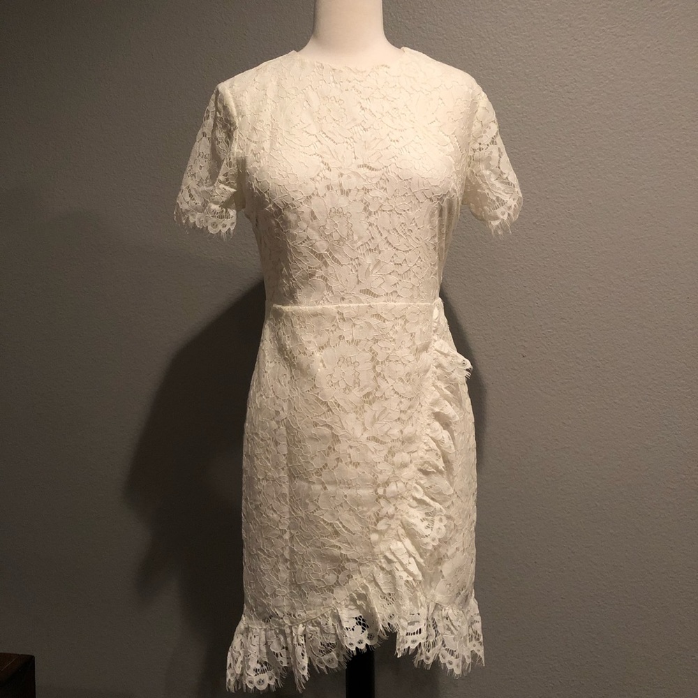 Vici White Lace Dress